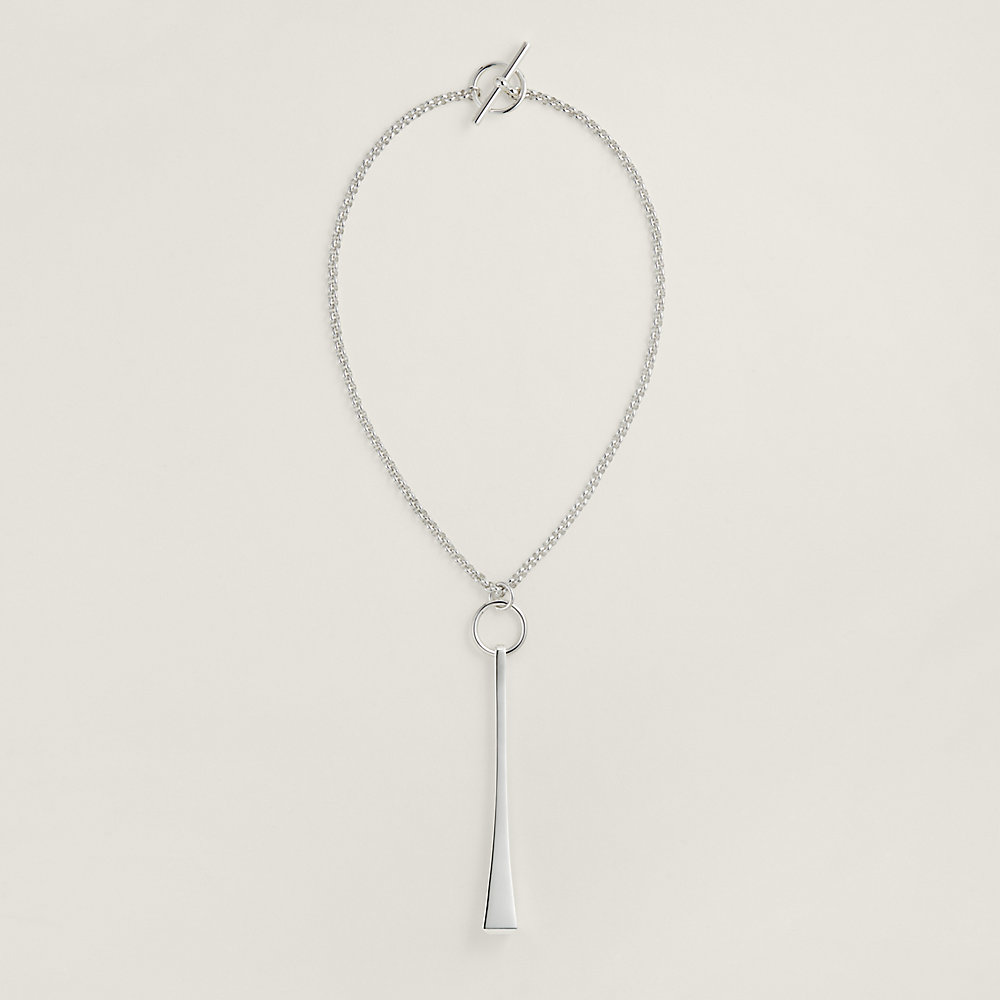 フランス発 HERMES ペンダント ≪Clou de forge≫ DHL発送 clou-de-forge-lariat-necklace-